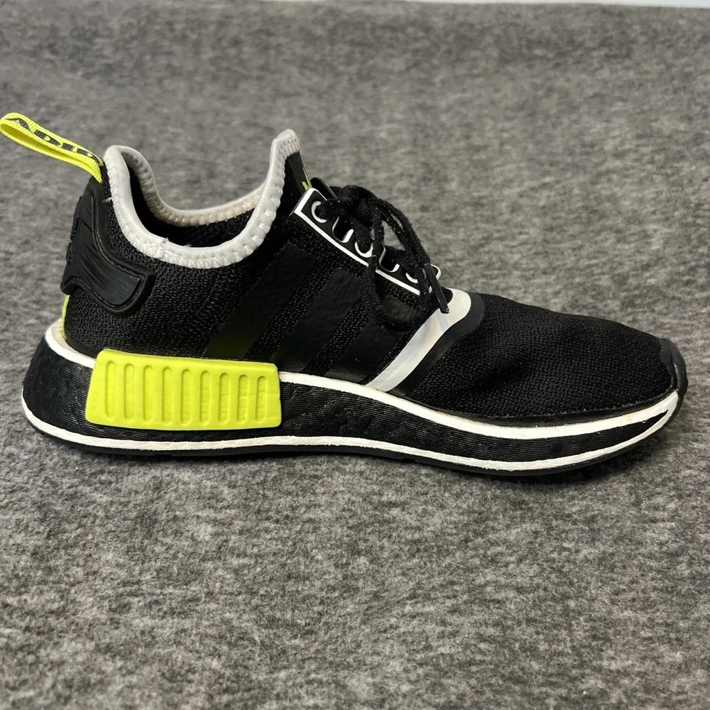 Adidas LHG 029003 Size 4.5 Men, 5.5 Women Black & White, Yellow Highlights CLEAN